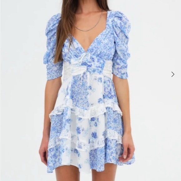 FOR LOVE & LEMONS
ROSALYN MINI DRESS - Picture 1 of 9